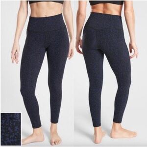 Athleta Salutation Stash Pocket Gravel Tight in Blue/Black